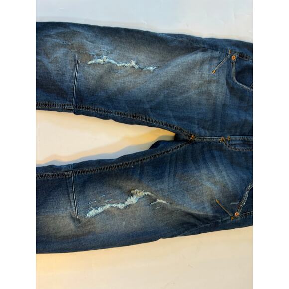 Diesel Fayza-Ne Skinny Stretch Sweat Distressed Denim Jeans Womens Size 25 Blue - Picture 8 of 16